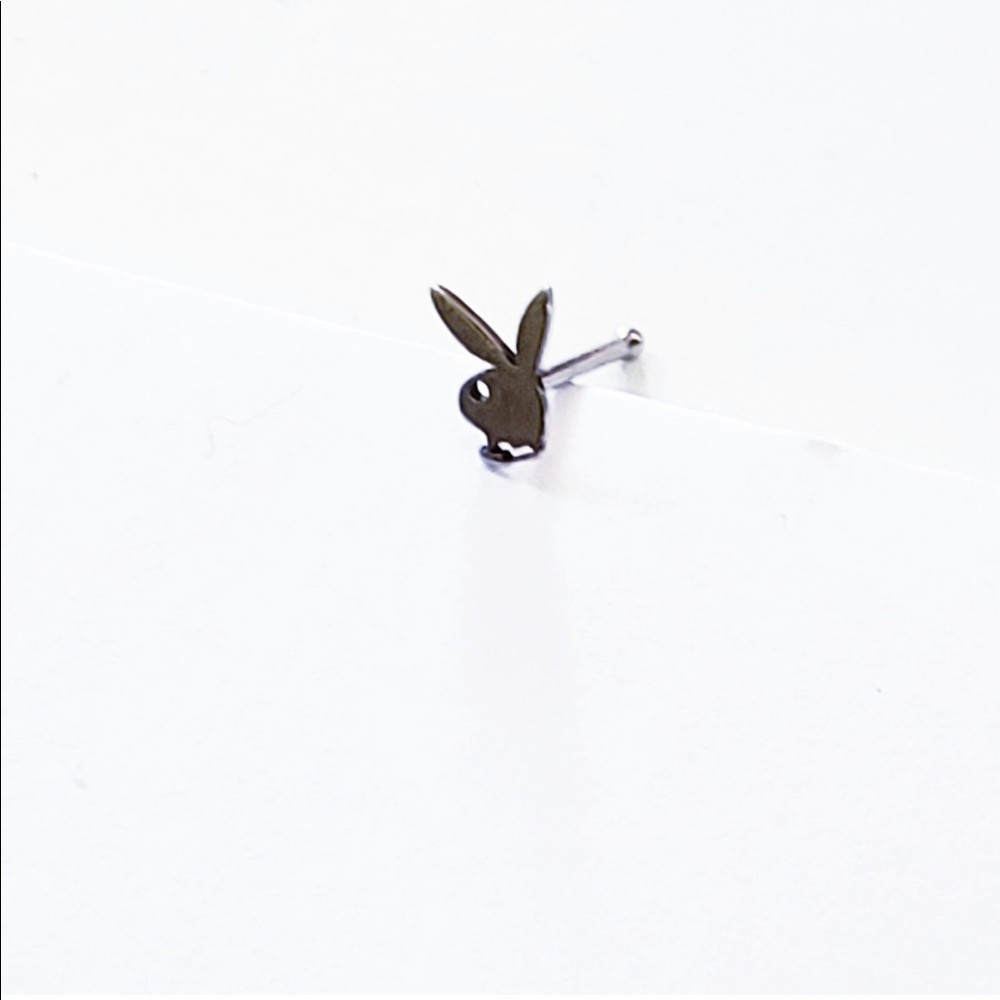 20g playboy bunny nose ring nose stud nose bone
